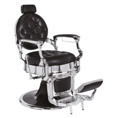 Mirplay Sillón de Peluquería Kirk B Negro/Cromo