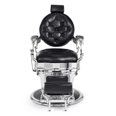 Mirplay Sillón de Peluquería Kirk B Negro/Cromo