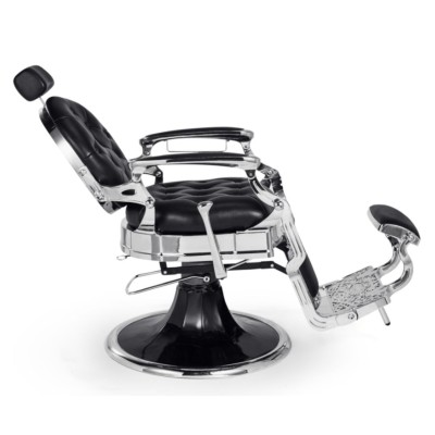 Mirplay Sillón de Peluquería Kirk B Negro/Cromo
